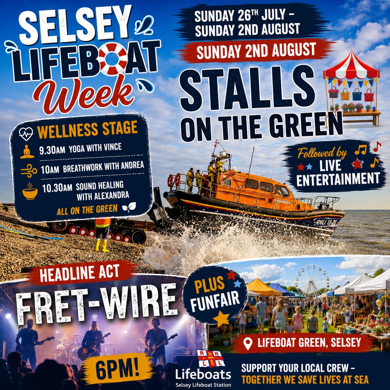 Stalls, Funfair & Live Entertainment on Lifeboat Green