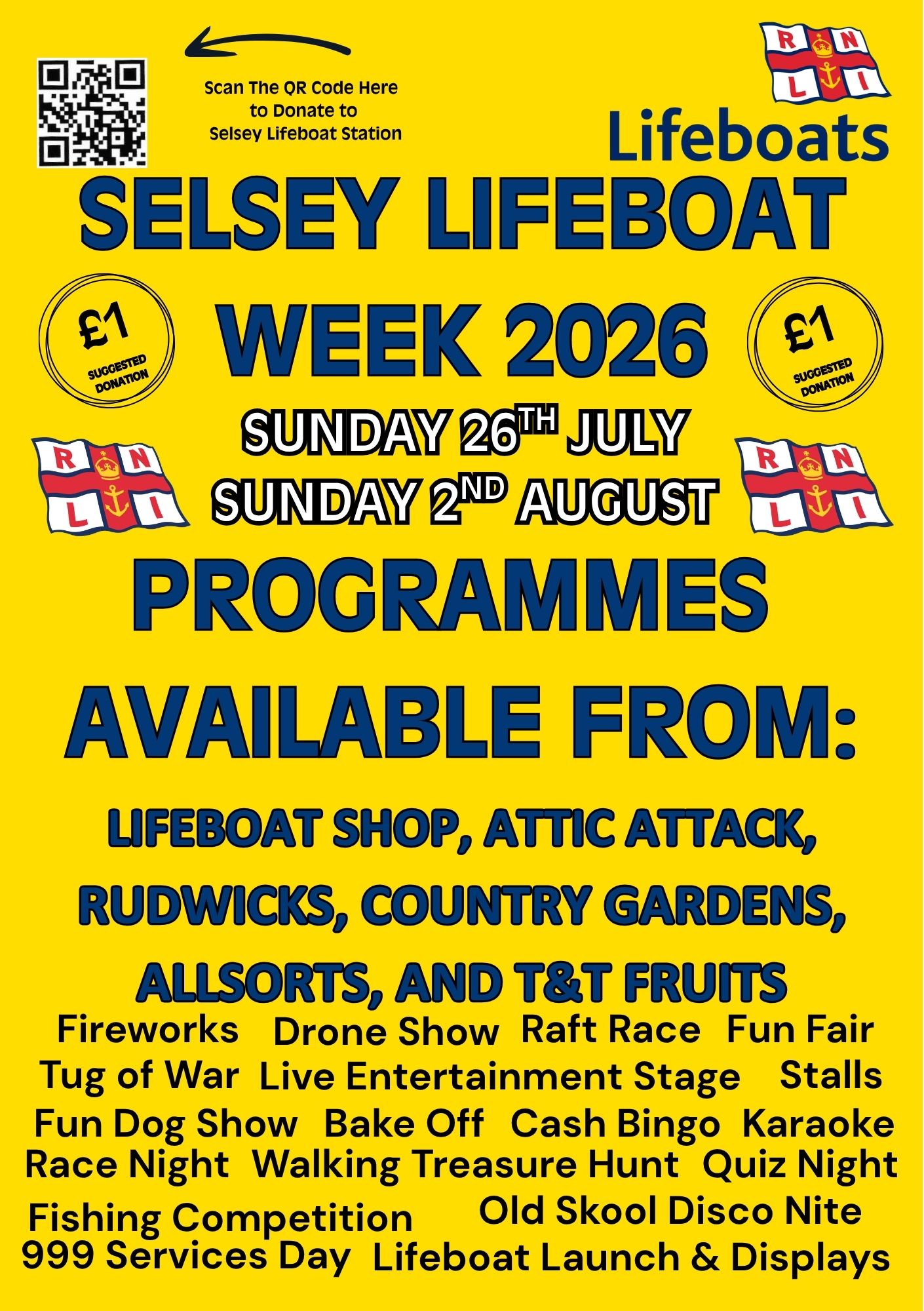 Selsey Lifeboat Week programme information