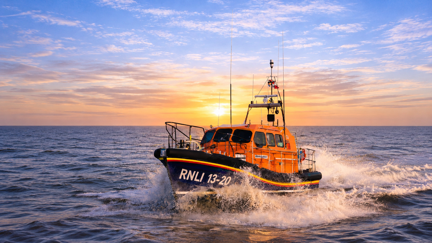 Selsey lifeboat at sea